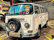 vw bus mascot sunglasses